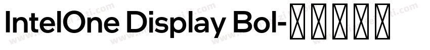 IntelOne Display Bol字体转换
